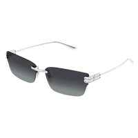 Sonnenbrille  Balenciaga Dame BB0487S002-SILVER-SILVER-SMOKE63